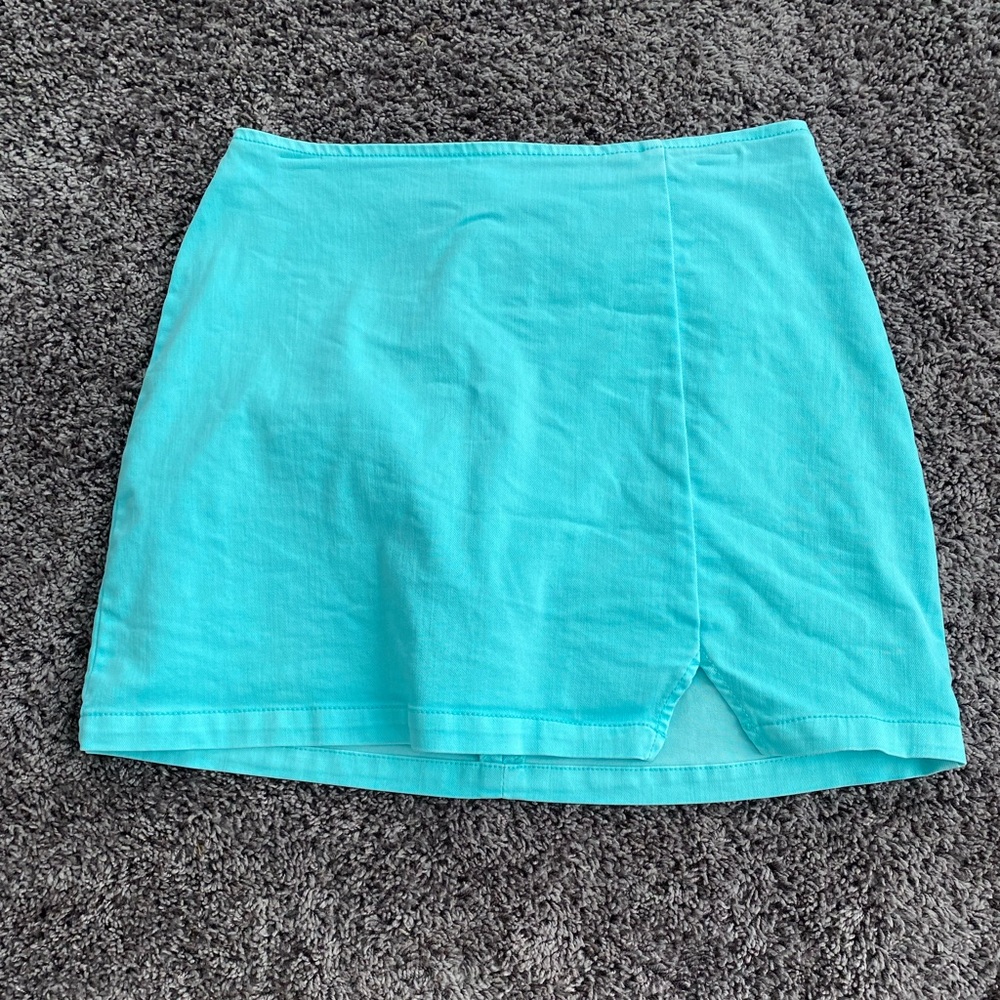 Wild Fable Mini Skirt Aqua Blue